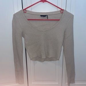 Urban Outfitters Waffle Crop Top